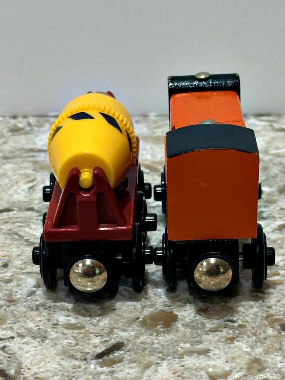 Thomas & Friends Wooden Railway Rusty & Cement Mixer Train Lot Learning Curve